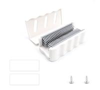 YFaith Raccogli Capelli Doccia, Bianco Cattura Capelli Doccia, da Parete Filtro Doccia Capelli, con Adesivo e Viti, per Raccolta Capelli in Bagni e Camere da Letto