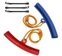 YFaith Ruota di Protezione del Cerchione, 2 Pezzi Protezioni per Cerchioni, con 3 Leve Smontagomme Neri, Gomma Protezioni Cerchione Pneumatici, per Officine, Case e Officine di Riparazione Auto