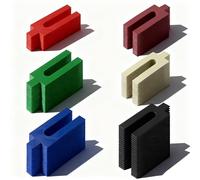 YFaith Spessori in Plastica, 150 Pezzi Distanziatori in Plastica, 1/2/3/4/5/6 mm Cunei per Montaggio Porte Interne, 6 Colori, per Falegnameria, Costruzione di Ponti, Pavimenti