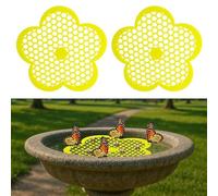 YFANITI Confezione da 2 stazioni galleggianti per l'irrigazione delle api, per l'alimentazione, il bagno delle api, mangiatoie per farfalle per esterni