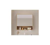 YFAURNDE Bagno con specchio, Mobiletto Specchiera,Con specchio/ampio spazio di archiviazione/accessori hardware/facile installazione/rifiuto del rumore(Wood,60cm/23.6in)