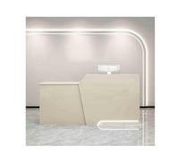 YFAURNDE Banchi di ricevimento,Bancone Cassa, banchi di reception con cassetto della tastiera,Aziende/negozi/centri commerciali che utilizzano più spazi(Milk tea,LEFT_120CM)