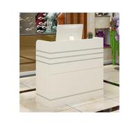 YFAURNDE Banco di reception, banchi di reception, banchi di reception con cassetto della tastiera,Adatto a una varietà di spazi, barbieri, ristoranti, saloni di bellezza, caffetterie(White,120CM/47.3i