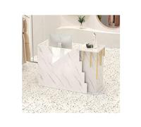 YFAURNDE Banco di reception banchi di ricevimento,Bancone Reception Negozio,Molteplici usi funzionali, negozio di abbigliamento/barbiere/sala(White stone,80cm)