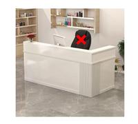 YFAURNDE Bancone Cassa,banchi di ricevimento,Tavolo da Banco Cassa al Dettaglio,Adatto a vari scenari, spazio multifunzionale ufficio/supermercato/negozio(White,120cm/47.2in)
