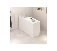 YFAURNDE Bancone Negozio Cassa,Banco della reception,Banco reception con cassetti chiudibili a chiave,Banco Reception Moderno, for azienda/caffetteria/catering/hall(White,LEFT_100CM)