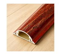 YFAURNDE Canaletta per Cavi Elettrici，Canalina Passacavi da Pavimento，Retro autoadesivo per una facile installazione.Adatto per TV, uffici, abitazioni e scrivanie.(Redwood grain,No. 5-5m)