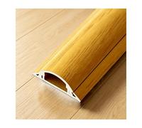 YFAURNDE Canaletta per Cavi Elettrici，Canalina Passacavi da Pavimento，Retro autoadesivo per una facile installazione.Adatto per TV, uffici, abitazioni e scrivanie.(Yellow wood grain,No. 3-5m)