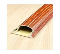 YFAURNDE Canaletta per Cavi Elettrici, Passacavi Pavimento, Protegge I Cavi, Previene Gli Inciampi e Facilita Un Ordinato Stoccaggio; Adatto All'Uso su Pavimenti e Pareti.(Red Wood Grain,No. 5-5m)