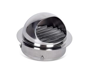 YFAURNDE Comignolo con Schermo Comignolo Tondo in Acciaio Inox Prese d'Aria Griglia di Ventilazione Emisferica Presa d'Aria di Scarico in Rete Tappo di Sfiato Dell'Essiccatore di Scarico(60mm)