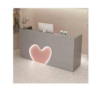 YFAURNDE Grande banco di reception,banco di reception,Reception Moderna,tavolo reception for ufficio, banchi di ricevimento,Adatto a negozi, uffici, magazzini(Gray powder,100cm/39.3in)