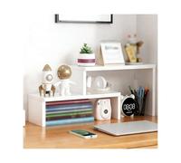 YFAURNDE Mensola Da Tavolo，Scaffale Da Scrivania Da Appoggio，Può Essere Utilizzato Per Riporre Articoli Per Ufficio, Articoli Di Uso Quotidiano, Condimenti, Tazze, Ecc.(White,B 30CM/11.8in)