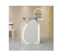 YFAURNDE Mobile reception, Reception Moderna,tavolo reception for ufficio, Un unico oggetto for molteplici usi: negozio di abbigliamento, salone di bellezza, reception aziendale, ecc.(White,80CM/31.5i