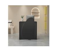 YFAURNDE Mobile reception, Reception Moderna,tavolo reception for ufficio, Un unico oggetto for molteplici usi: negozio di abbigliamento, salone di bellezza, reception aziendale, ecc.(Black,80CM/31.5i