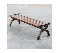 YFAURNDE Panca da Esterno, Panchina da Esterno in Metallo, Resistente Alle Intemperie e Agli Agenti Atmosferici, Adatto a Patii, Aree a Bordo Piscina, Cortili e Balconi.(A Deluxe,120CM)