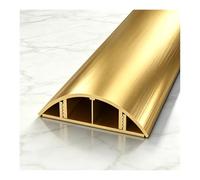 YFAURNDE Passacavo Pavimento, Canale Flessibile per Cavi, Autoadesivo, Facile da Installare, Previene Gli Inciampi, Protegge I Cavi e Offre Un Supporto Stabile e Portante.(Gold,No. 3-5m)