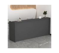 YFAURNDE Piccola Reception,Bancone Reception Negozio,Reception Moderna,banconi della reception, Adatto for banconi cassa di negozi, centri commerciali, istituti scolastici(Dark grey,120cm/47.2in)
