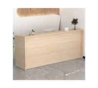 YFAURNDE Piccola Reception,Bancone Reception Negozio,Reception Moderna,banconi della reception, Adatto for banconi cassa di negozi, centri commerciali, istituti scolastici(Golden maple,100cm/39.4in)