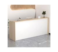 YFAURNDE Piccola Reception,Bancone Reception Negozio,Reception Moderna,banconi della reception, Adatto for banconi cassa di negozi, centri commerciali, istituti scolastici(White maple,120cm/47.2in)