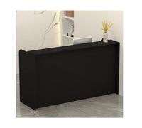 YFAURNDE Piccola Reception,Bancone Reception Negozio,Reception Moderna,banconi della reception, Adatto for banconi cassa di negozi, centri commerciali, istituti scolastici(Black,100cm/39.4in)