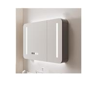 YFAURNDE Specchiera Bagno Pensile armadietto a specchio da bagno, Spazio di archiviazione suddiviso, nessuna paura dell'umidità, può contenere asciugamani e articoli da toeletta(70cm/27.5in)
