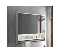 YFAURNDE Specchio Bagno Contenitore,Mobiletto a Muro Specchiera Moderno con Ante,Armadietto a specchio for bagno,Può contenere articoli da toeletta e medicinali(White,70cm/27.6in)