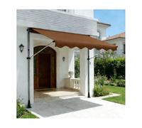 YFAURNDE Tende Retrattili，Tenda Balcone Esterno，L'Angolazione E L'Altezza Sono Regolabili E Possono Essere Installati Su Qualsiasi Finestra O Porta Senza Dover Forare.(Brown,400CM/157.5in)