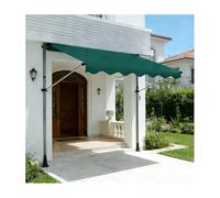 YFAURNDE Tende Retrattili，Tenda Balcone Esterno，L'Angolazione E L'Altezza Sono Regolabili E Possono Essere Installati Su Qualsiasi Finestra O Porta Senza Dover Forare.(Dark green,400CM/157.5in)