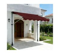 YFAURNDE Tende Retrattili，Tenda Balcone Esterno，L'Angolazione E L'Altezza Sono Regolabili E Possono Essere Installati Su Qualsiasi Finestra O Porta Senza Dover Forare.(Burgundy,350CM/137.8in)