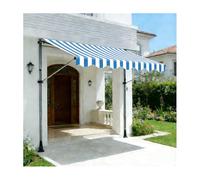 YFAURNDE Tende Retrattili，Tenda Balcone Esterno，L'Angolazione E L'Altezza Sono Regolabili E Possono Essere Installati Su Qualsiasi Finestra O Porta Senza Dover Forare.(Bluish white,250CM/98.4in)