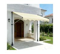 YFAURNDE Tende Retrattili，Tenda Balcone Esterno，L'Angolazione E L'Altezza Sono Regolabili E Possono Essere Installati Su Qualsiasi Finestra O Porta Senza Dover Forare.(Off-white,100cm/39.4in)