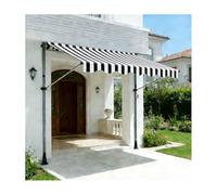 YFAURNDE Tende Retrattili，Tenda Balcone Esterno，L'Angolazione E L'Altezza Sono Regolabili E Possono Essere Installati Su Qualsiasi Finestra O Porta Senza Dover Forare.(Grayish white,400CM/157.5in)