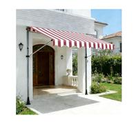 YFAURNDE Tende Retrattili，Tenda Balcone Esterno，L'Angolazione E L'Altezza Sono Regolabili E Possono Essere Installati Su Qualsiasi Finestra O Porta Senza Dover Forare.(Reddish white,100cm/39.4in)