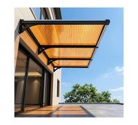 YFAURNDE Tettoia per Esterno Moderna,Pensilina Tettoia per Porta Balcone Esterno,Sicuro e facile da installare, adatto per porte d'ingresso esterne, balconi e garage.(40 * 330cm/15.7 * 130in)