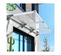 YFAURNDE Tettoia per Esterno，Pensilina Tettoia per Esterno Moderna，Adatto per portici, patii e terrazze; offre una protezione completa contro raggi UV, pioggia e neve.(40 * 220cm/15.7 * 87in)