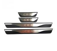 YFBH Adesivo Per Interni Auto Per Mazda CX-30 CX30 CX 30 2019-2022, Battitacco In Acciaio Inox, Protezione Per Pedale Di Benvenuto Modanature console centrale