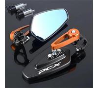 YFBH Specchietto Retrovisore Laterale Per Moto Per PCX125 PCX150 PCX 160, Specchietto Retrovisore Da Manubrio Con Riflettore Specchietto Angolo Cieco(Arancia)