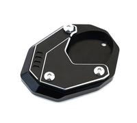YFBH Supporto Per Piastra Di Estensione Per Moto, Per Kawasaki Per Versys 650 2011-2024, Supporto Per Cavalletto Laterale Supporto Piede(Nero)