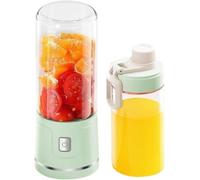YFCJYBF Frullatore portatile USB con bicchiere in vetro da 450 ml: mini mixer perfetto per succhi freschi, frullati, frullati e alimenti per bambini in viaggio