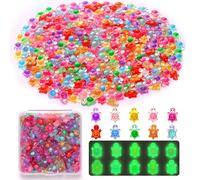 YFDFFSDCY 1000 mini tartarughe in resina luminose, piccole tartarughe che si illuminano al buio, decorazione per giardino delle fate e casa delle bambole