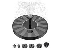 YFDGD 1 Set Mini Fontana Solare Piscina Stagno Cascata Decorazione Giardino Bagno for Uccelli Fontana ad energia Solare Galleggiante Nera Gioco d'Acqua Giardino