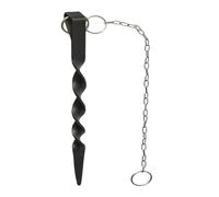 YFDGD Adattatore For Catena Antipioggia Palo Di Ancoraggio In Metallo Verniciato A Polvere Nero Sostituzione Pluviali Da Giardino Decorazione Esterna For Cortile Giardino Decorativo