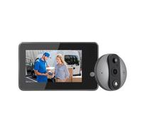 YFDGD Annuncio Del Campanello Di Rilevamento Umano Della Videocamera Spioncino Tuya For Visione Notturna Videocitofono Smart WiFi Da 4,3 Pollici Protezione Contro Tutte Intemperie(Doorbell 16G)