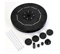 YFDGD Fontana ad Acqua Solare Piscina Stagno Cascata Decorazione da Giardino Bagno for Uccelli all'aperto Fontana ad energia Solare Pompa ad Acqua Galleggiante Gioco d'Acqua Giardino(3.5W Black)