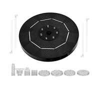 YFDGD Fontana ad Acqua Solare Piscina Stagno Cascata Decorazione da Giardino Bagno for Uccelli all'aperto Fontana ad energia Solare Pompa ad Acqua Galleggiante Gioco d'Acqua Giardino(3.5W White)