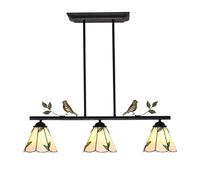 YFDGD Lampada A Sospensione Moderna Con Paralume In Vetro Colorato Con Decorazione A Mosaico Mediterraneo Lampada A Sospensione Regolabile A LED For Soggiorno(B4)