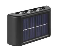 YFDGD Lampada Da Parete Solare 10LED Luci Solari Su E Giù Impermeabili For Esterni Illuminazione Luminosa Decorazione Da Giardino Recinzione For Scale Luce Solare Alta Luminosità(16LEDs WarmWhite)