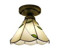 YFDGD Lampada Da Soffitto Tiffany In Stile Mediterraneo Europeo, Ristorante, Bar, Caffetteria, Piccola Plafoniera In Vetro Colorato For Camera Da Letto(1-04)