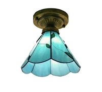 YFDGD Lampada Da Soffitto Tiffany In Stile Mediterraneo Europeo, Ristorante, Bar, Caffetteria, Piccola Plafoniera In Vetro Colorato For Camera Da Letto(1-05)
