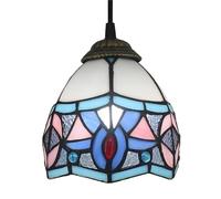 YFDGD Lampade A Sospensione Vintage In Vetro Colorato Tiffany Lampada A Sospensione A Mosaico Turco Mediterraneo For Cucina, Soggiorno, Bar, Decorazioni For La Casa(V)